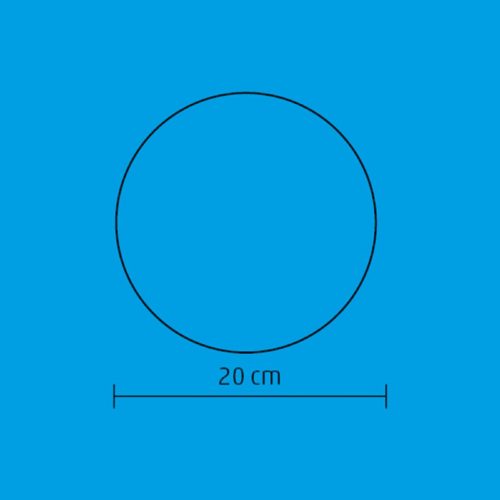 Home GLE 20/WW, EVA gömb dekoráció, rugalmas alapanyag, 2 db LED, 20 cm átmérő