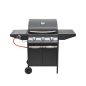 Home GRG01 gázgrill, 3 főégővel, 1 oldalégővel, 3,2 kW teljesítmény égőnként, nyomásszabályozó készlettel