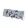 HOME HC18 páratartalom és hőmérséklet mérő ébresztőóra, prémium LCD kijelzővel, bútorra, falra helyezhető