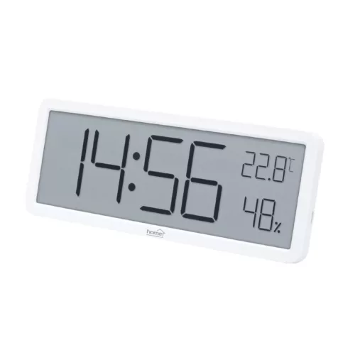 HOME HC18 páratartalom és hőmérséklet mérő ébresztőóra, prémium LCD kijelzővel, bútorra, falra helyezhető