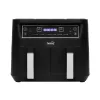 Home HG AF 24 air fryer, forrólevegős fritőz, 2 X 3,8 literes, 6-féle üzemmód, 2460 W, MEAL funkció, DUAL funkció, fekete