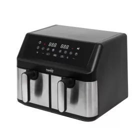   HOME HGAF29 duplakosaras forrólevegős sütő, 2 x 4,5L, 2000 W, digitális vezérlés, 8 féle üzemmód