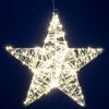 Home KAD40 csillag fém dekoráció, 320db melegfehér micro LED, fém kivitel, 5m tápkábel, adapteres tápellátás, beltéri kivitel