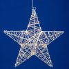 Home KAD40 csillag fém dekoráció, 320db melegfehér micro LED, fém kivitel, 5m tápkábel, adapteres tápellátás, beltéri kivitel