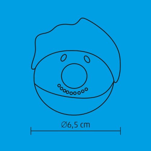 Home KID 65 hóember gömb, 1 db LED, piros, villogó