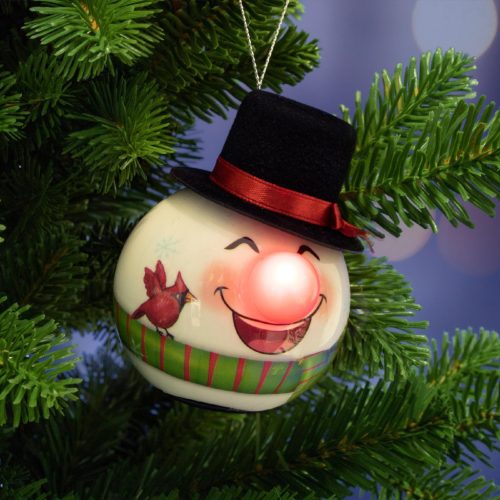 Home KID 66 hóember gömb, 1 db LED, piros, villogó