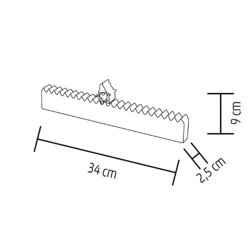 Home KLW25 LED-es adventi naptár, 7db LED világítás, fa alapanyag, elemes tápellátás, beltéri kivitel