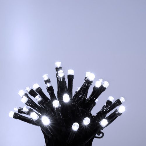 Home LED248WH LED fényfüzér, 240db hidegfehér LED, 23,9m hosszúságú, 8 program időzítővel, zöld vezeték, adapteres tápellátás, kül- és beltéri kivitel