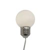 Home LP 20/WW LED-es villanykörte fényfüzér, 9,5 m / 20 db melegfehér LED, villanykörte búra, állófényű, átlátszó vezeték, adapter, kül- és beltéri kivitel