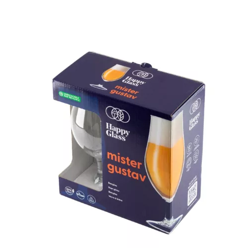 HappyGlass Mister Gustav törhetetlen söröskehely, 50 cl, BPA mentes, élelmiszeripari minőség, 2 db / szett