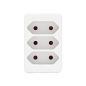 Home NV 23/WH hálózati elosztó, 3 EURO aljzat gyermekvédelemmel ellátva, max. 3 x 500 W, fehér