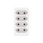Home NV 24/WH hálózati elosztó, 4 EURO aljzat gyermekvédelemmel ellátva, max. 4 x 500 W, fehér