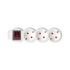   Home NV 3K-5/WH/1,5 hálózati elosztó, 5 m, H05VV-F 3G1,5 mm2 kábel, kétpólusú kapcsoló, IP20 kivitel, 3 védőérintkezős aljzat, max. 3500W, fehér