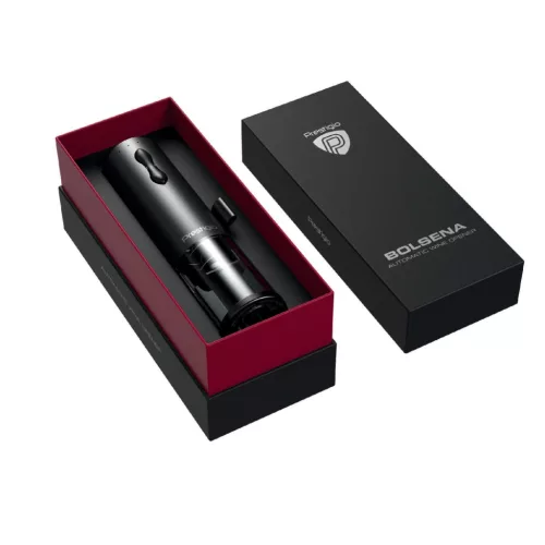 Prestigio PWO101BK Bolsena dugóhúzó készlet, fóliavágó, levegőztető, vákuumos dugó, 500 mAh beépített akkumulátor