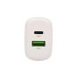 HOME SA20PPS USB hálózati gyorstöltő, 20 Watt, 2in1: USB-A + USB-C aljzat, QC + PD + PPS gyorstöltés, GaN technológia