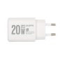 HOME SA20PPS USB hálózati gyorstöltő, 20 Watt, 2in1: USB-A + USB-C aljzat, QC + PD + PPS gyorstöltés, GaN technológia