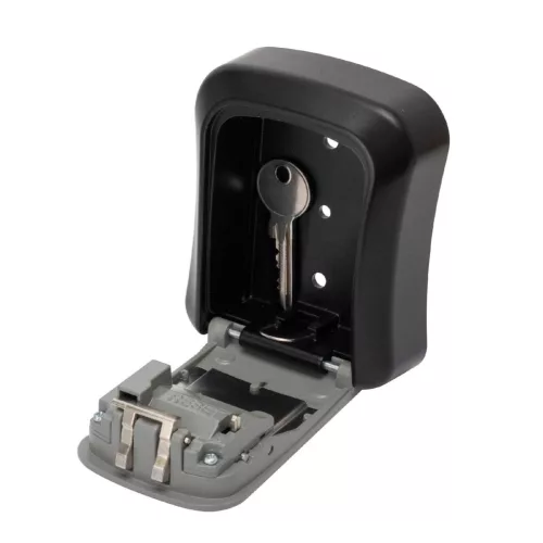 HOME SAFEKEY Számzáras kulcsszéf, masszív alumínium öntvény, négyjegyű számkód, 10.000 elvi kódvariáció, falra rögzítendő, kültérre is