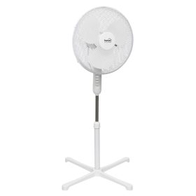   HOME SF42WH álló ventilátor, 45 W teljesítmény, 3 fokozat, oszcillálás, 40 cm-es lapátátmérő, fehér színű