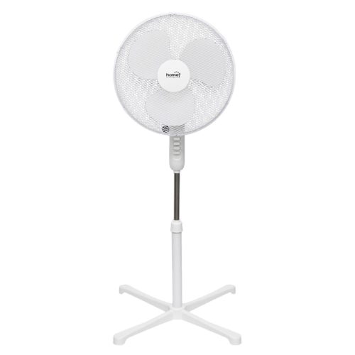 HOME SF42WH álló ventilátor, 45 W teljesítmény, 3 fokozat, oszcillálás, 40 cm-es lapátátmérő, fehér színű