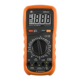   Home SMA 64 digitális multiméter, egyenfeszültség, váltófeszültség, egyenáram, váltóáram, ellenállás, hőmérséklet mérése