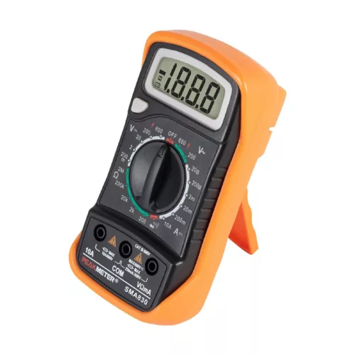 Home SMA 830 digitális multiméter, gyenfeszültség, váltófeszültség, egyenáram, ellenállás mérése, tartozékok: mérőzsinór