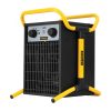 Stanley ST-033-240-E hordozható elektromos ventilátoros ipari fűtőtest, 1650W/3300W, IPX4 védelem