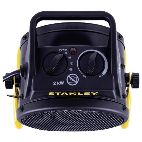 STANLEY SXJH002000E PTC fűtőtest, 2000 W, 2 fokozat, fém ház, termosztát, túlmelegedés elleni védelem