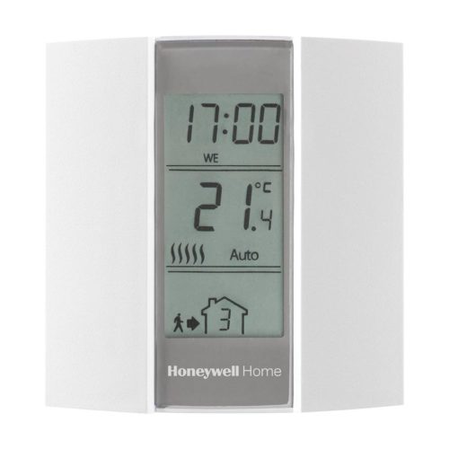 Honeywell Home T136C110AEU digitális szobatermosztát T136, 5 - 28 °C, adaptív, szivattyúvédelem funkció, programozható időpontok, telefonos vezérlés, automatizált rendszerek