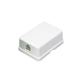   Home TS 1M/WH telefon fali aljzat, 6P/4C, öntapadós, csavarozható, fehér