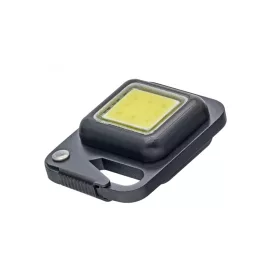   True Utility Buttonlite, TU919K, tölthető lámpa, 4 funkció, 47 lm COB LED, Li-ion, rozsdamentes acélváz