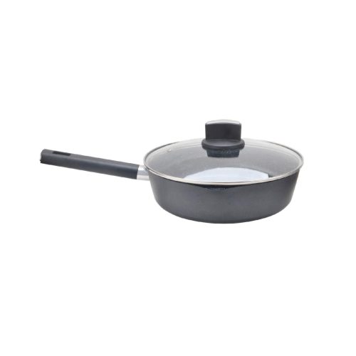 Zilan ZLN0874 Spotty Chef magasfalú serpenyő fedővel, 24 cm, 2,4 literes, tapadásmentes bevonat