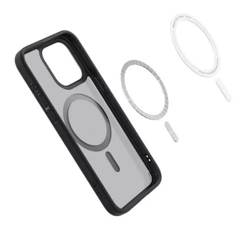Spigen Ultra Hybrid MagFit Apple iPhone 16 Pro tok, MagSafe, Frost, fekete
