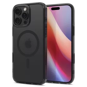   Spigen Ultra Hybrid T MagFit Apple iPhone 16 Pro tok, MagSafe, Frost Black, fekete