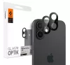 Spigen Glas.tR Optik Apple iPhone 16 Plus / iPhone 16 Tempered kameravédő fólia, fekete (2db)