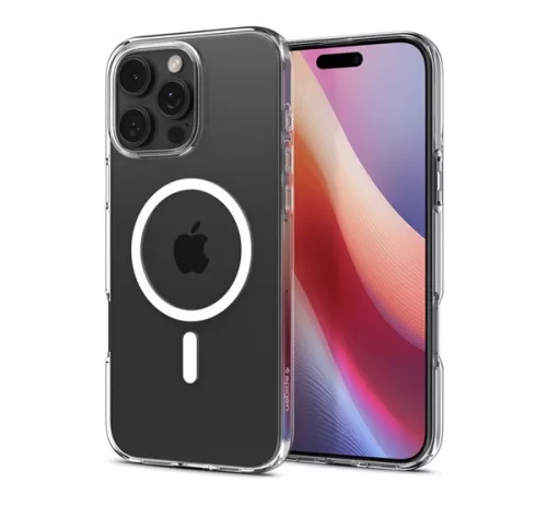 Spigen Liquid Crystal MagFit Apple iPhone 16 Pro Max tok, MagSafe, Crystal Clear, átlátszó