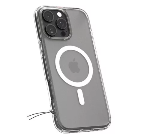 Spigen Ultra Hybrid MagFit Apple iPhone 16 Pro Max tok, MagSafe, Frost Clear tok, átlátszó