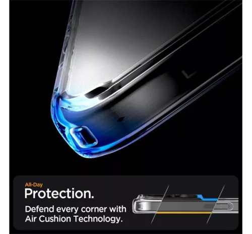 Spigen Ultra Hybrid MagFit Apple iPhone 16 Pro Max tok, MagSafe, Frost Clear tok, átlátszó