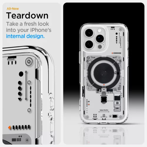 Spigen Ultra Hybrid MagFit Apple iPhone 16 Pro Max tok, MagSafe, Neo One, átlátszó