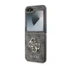 Guess 4G Metal Logo PU Samsung Galaxy Z Flip 6 / Flip 7 FE hátlap tok, barna