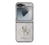 Guess 4G Metal Logo PU Samsung Galaxy Z Flip 6 / Flip 7 FE hátlap tok, rózsaszín
