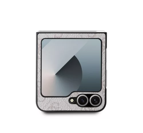 Guess 4G Metal Logo PU Samsung Galaxy Z Flip 6 / Flip 7 FE hátlap tok, rózsaszín