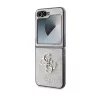 Guess 4G Metal Logo PU Samsung Galaxy Z Flip 6 / Flip 7 FE hátlap tok, rózsaszín