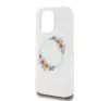 Guess IML Flowers Wreath iPhone 16 Pro MagSafe kemény hátlap tok, átlátszó GUHMP16LHFWFCT