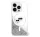 Karl Lagerfeld Liquid Glitter Karl&Choupette Head iPhone 16 Plus Magsafe hátlap tok, átlátszó KLHMP16MLGKCSGH
