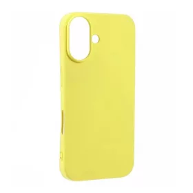   Phoner Apple iPhone 16 Plus szilikon tok, szilikon tok, sárga