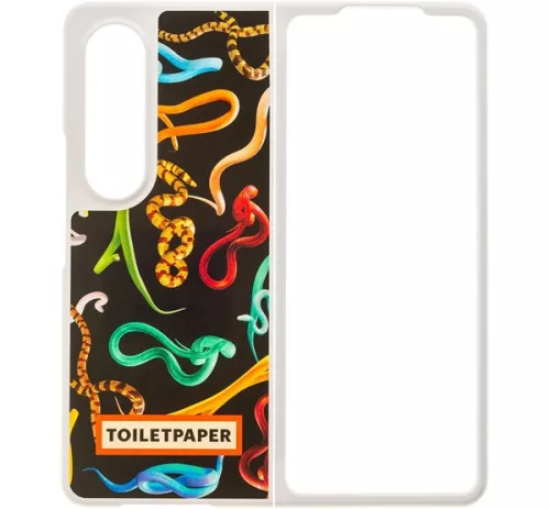 Samsung Galaxy Z fold4 Toiletpaper kígyó mintás gyári tok, fekete (GP-FPF936AMEBY)
