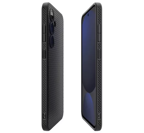 Spigen Liquid Air Samsung Galaxy S24 FE tok, Matte fekete, fekete