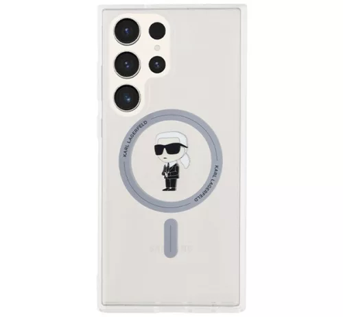 Karl Lagerfeld IML Ikonik S24 Ultra MagSafe tok, átlátszó KLHMS24LHFCKNOT
