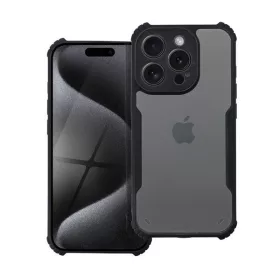   iPhone 16 Pro Max ütésálló tok erősített peremmel, fekete