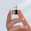 Joyroom S-H152 USB-A-USB-C adapter fekete (2db)